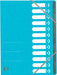 Elba Oxford Top File+ sorteermap, 12 vakken, met elastosluiting, lichtblauw 12 stuks, OfficeTown