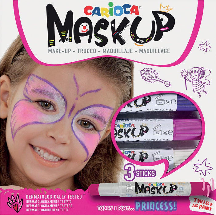 Carioca make-upstiften Mask Up Prinses, doos met 3 stiften