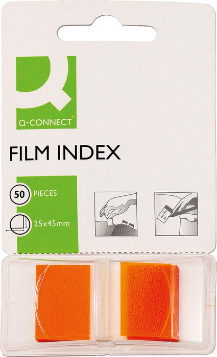 Q-CONNECT index, ft 25 x 45 mm, 50 tabs, oranje