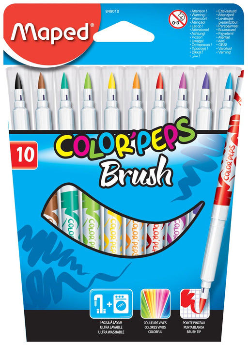 Maped penseelstift Brush, 10 stuks in een kartonnen etui 12 stuks, OfficeTown