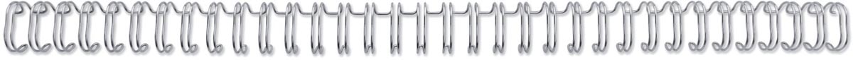 GBC WireBind draadruggen, 6 mm, zilver, 100 stuks