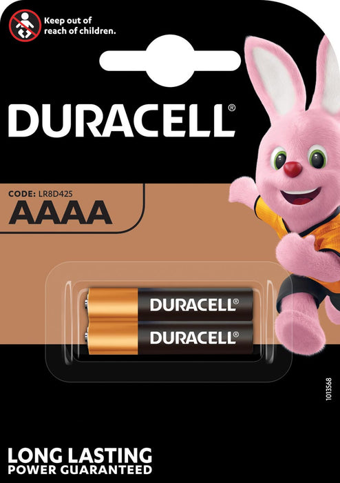 Duracell Ultra Power AAAA Batterijen, 2 stuks in blisterverpakking