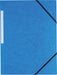 Pergamy elastomap 3 kleppen donkerblauw, pak van 10 stuks 5 stuks, OfficeTown