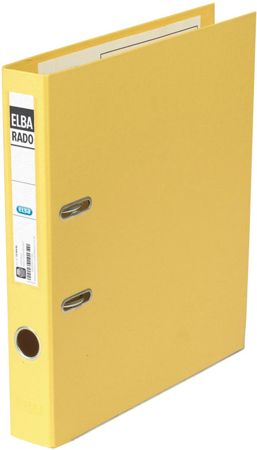 Elba Rado Plast ordner, geel, rug van 5 cm 20 stuks, OfficeTown