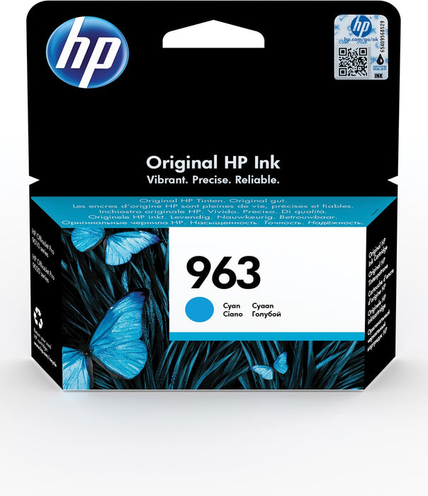 HP inktcartridge 963, 700 pagina's, OEM 3JA23AE, cyaan