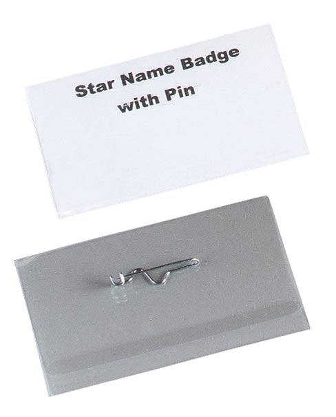 STAR badge met speld ft 40 x 75 mm, doos van 100 stuks 6 stuks, OfficeTown