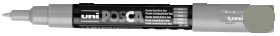 Uni POSCA paintmarker PC-1MC, 0,7 mm, zilver 6 stuks, OfficeTown