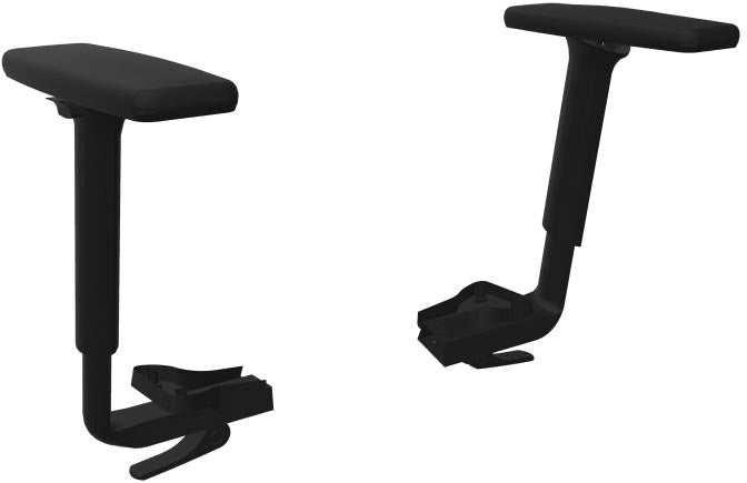 4D-armleuningen voor bureaustoel Oscar met set van 2 stuks