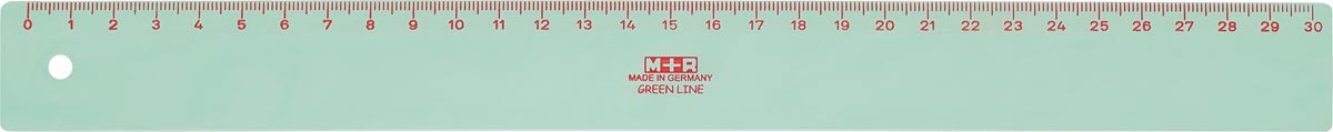 M+R Groene Lijn liniaal, 30 cm