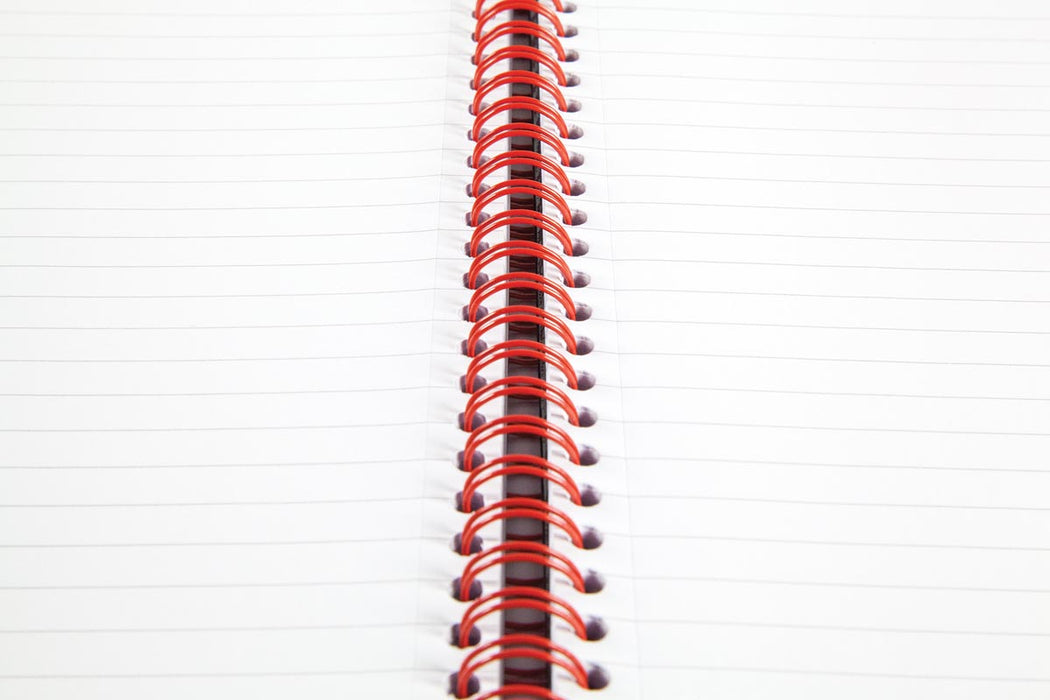 Oxford BLACK N' RED spiraalblok karton, 140 bladzijden ft A4, gelijnd 5 stuks, OfficeTown