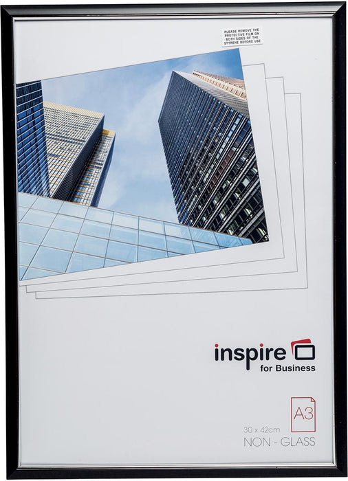 Inspiratie voor zakelijke fotolijst Easyloader, zwart, formaat A3 Inspire for Business