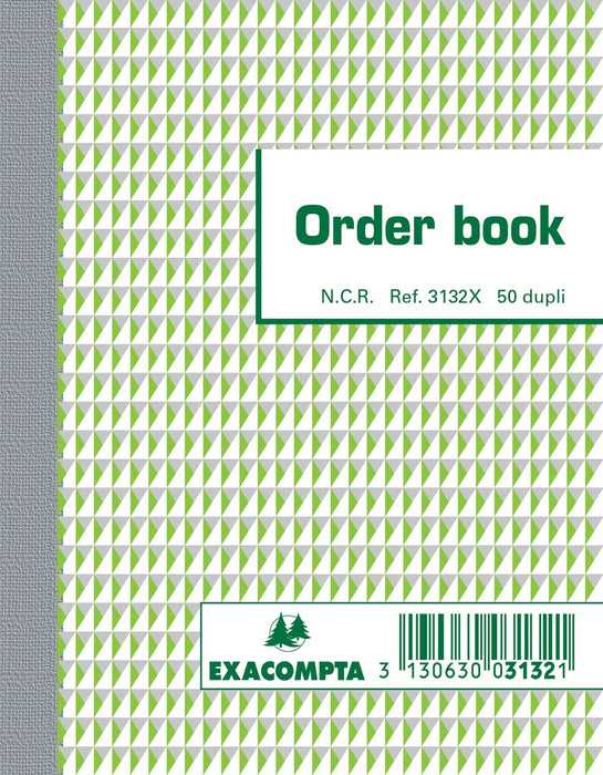 Exacompta orderboek, afmeting 13,5 x 10,5 cm, dubbel (50 x 2 vellen)