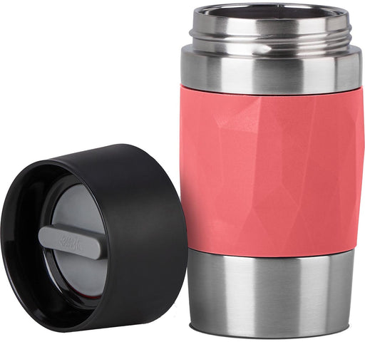 Emsa Travel Mug Compact thermosbeker, 0,3 l, koraal 4 stuks, OfficeTown