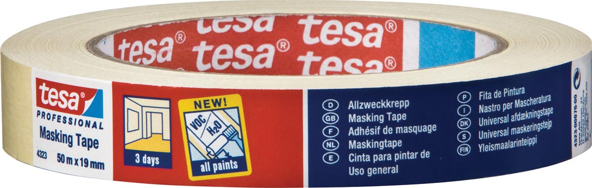 Tesa masking tape, ft 25 mm x 50 m