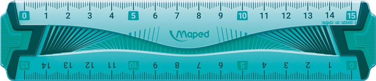 Maped Lat Flex Onbreekbaar 15 cm, met dubbele graduatie van plastic