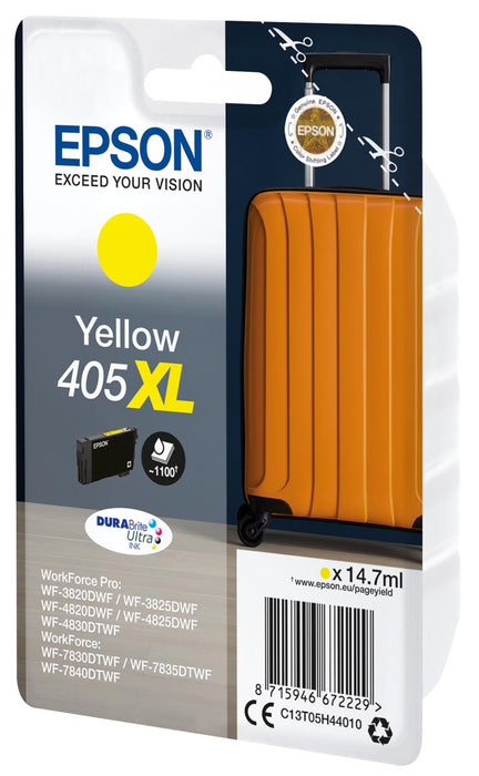 Epson inktcartridge 405XL, 1.100 pagina's, OEM C13T05H44010, geel