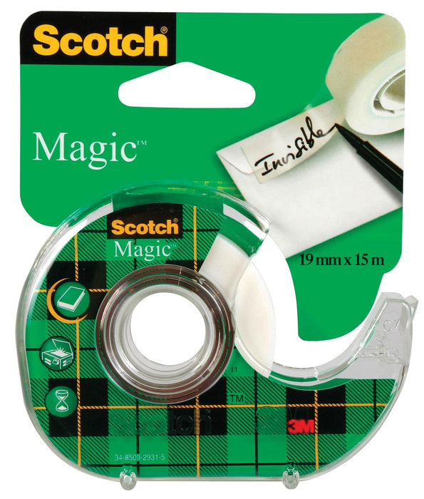Scotch plakband Magic Tape ft 19 mm x 15 m 12 stuks, OfficeTown