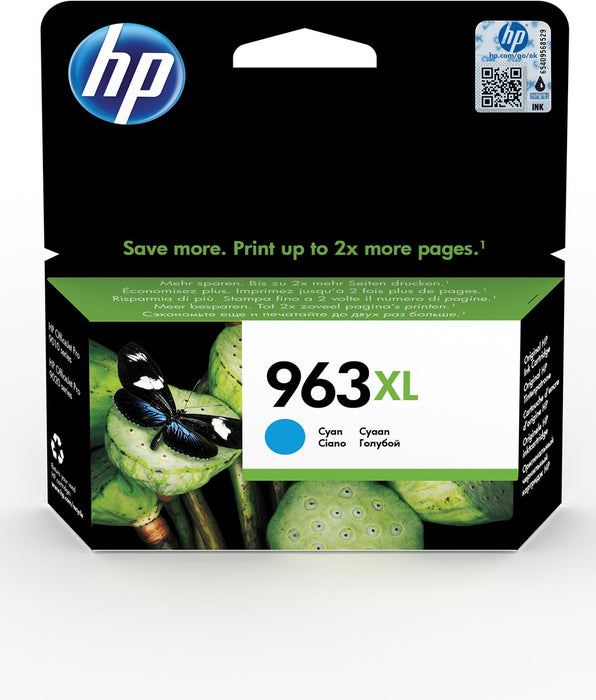 HP inktcartridge 963XL, 1.600 pagina's, OEM 3JA27AE, cyaan