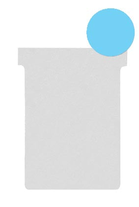 Nobo T-planbordkaarten index 2, ft 85 x 60 mm, lichtblauw 5 stuks, OfficeTown
