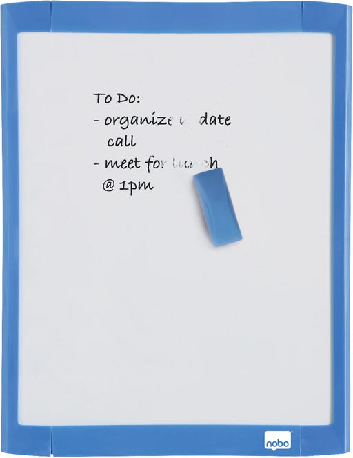 Nobo mini magnetisch whiteboard, met gekleurd frame, ft 28 x 21,6 cm 6 stuks, OfficeTown