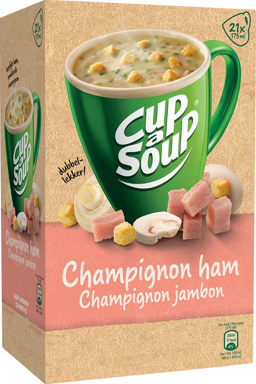 Cup-a-Soup champignon ham, pak van 21 zakjes 4 stuks, OfficeTown