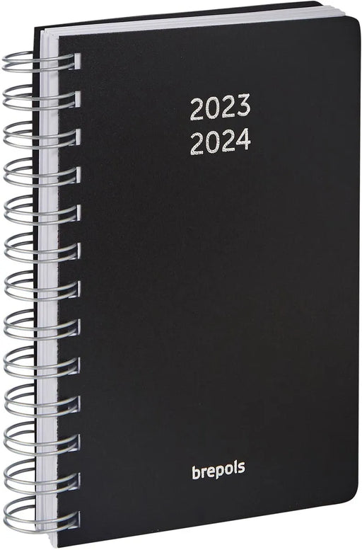 Brepols schoolagenda Wire-O, zwart, 2024-2025, OfficeTown