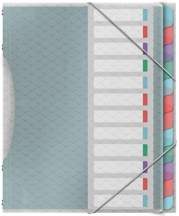 Esselte Colour'Breeze sorteermappen, PP, A4 formaat, 12 tabs, diverse kleuren