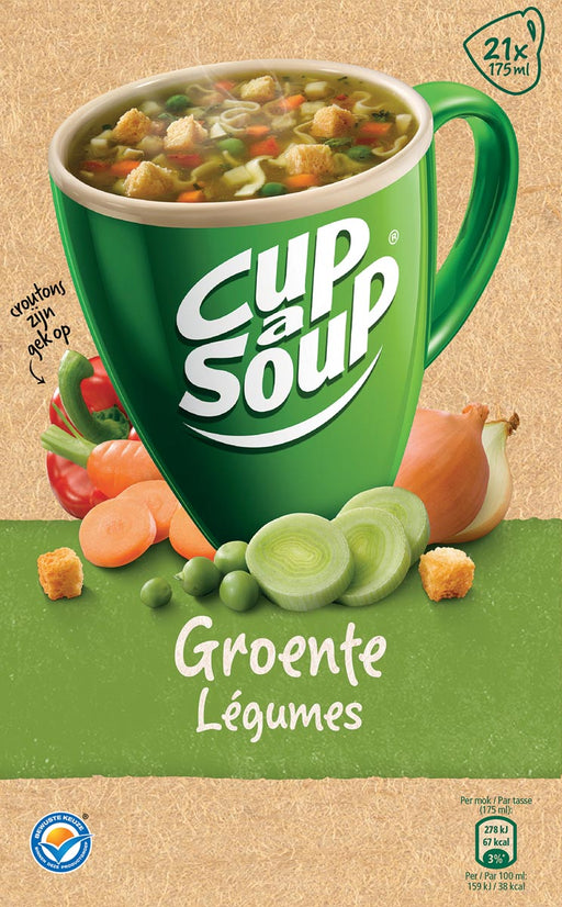 Cup-a-Soup groenten met croutons, pak van 21 zakjes 4 stuks, OfficeTown
