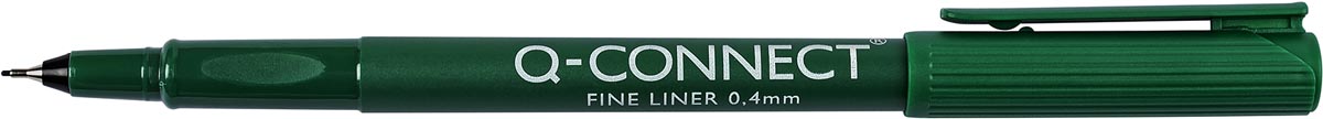 Q-CONNECT fineliner, 0,4 mm, groen