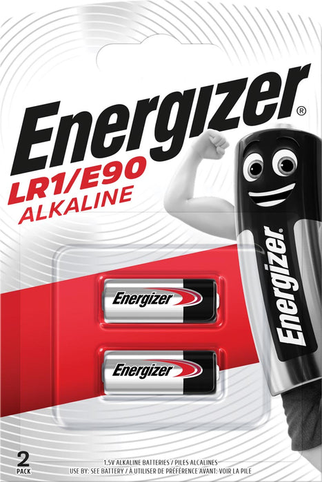 Energizer Alkaline LR1/E90 batterij, verpakking van 2 stuks