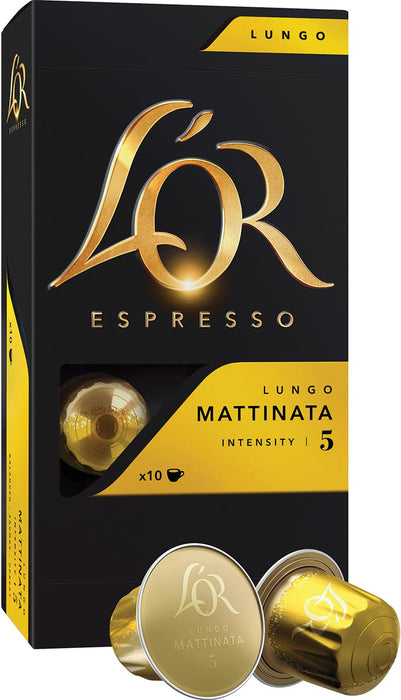 Douwe Egberts koffiecapsules L'or intensiteit 5, Mattinata, doos van 10 capsules