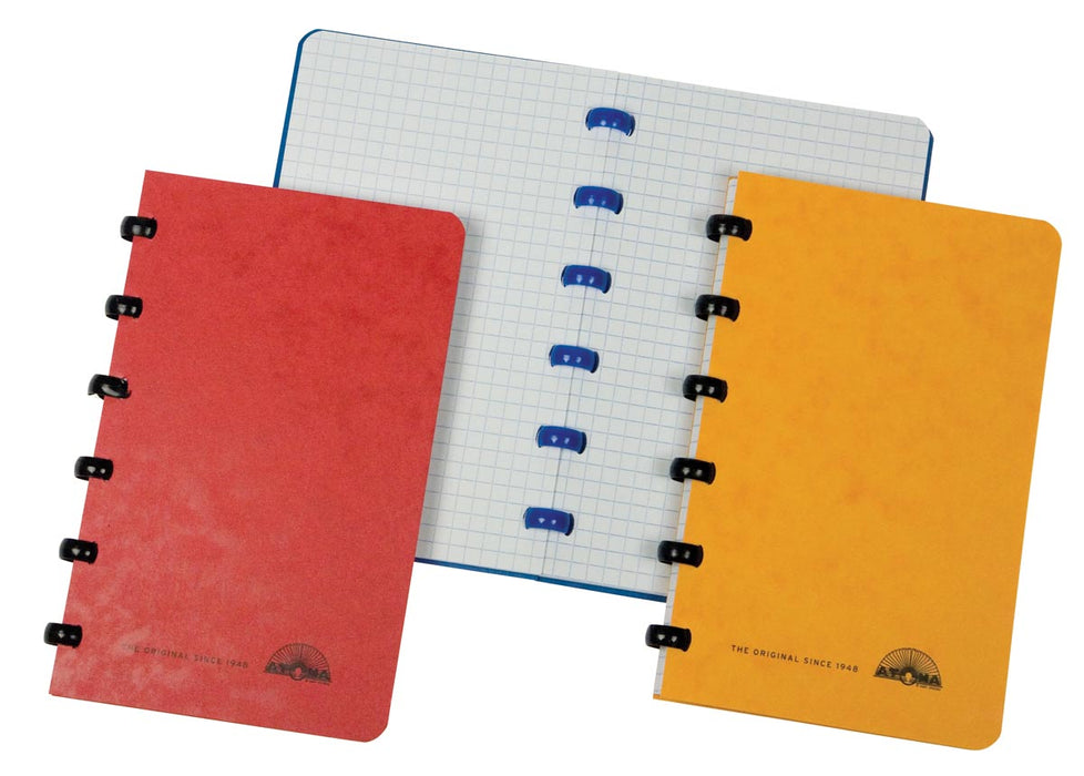 Atoma Classic notitieboekje, ft 10 x 16,5 cm, 120 bladzijden, kartonnen kaft, geassorteerde kleuren 15 stuks