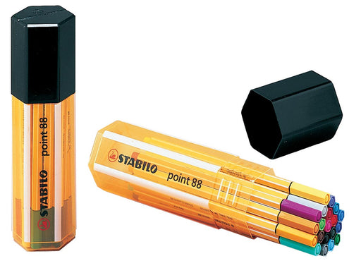 STABILO point 88 fineliner, Big Point box, 20 stuks in geassorteerde kleuren 10 stuks, OfficeTown