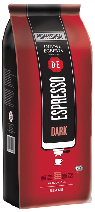 Douwe Egberts espresso Dark koffiebonen, pak van 1 kg
