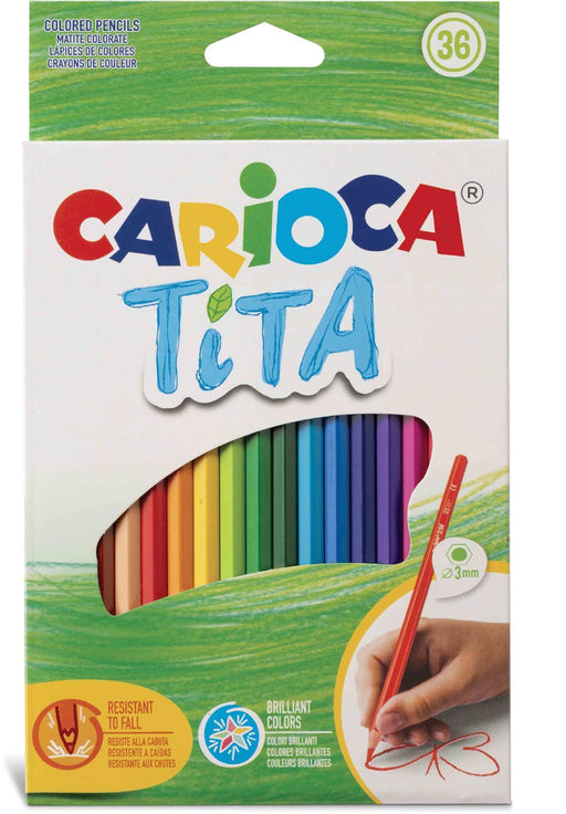 Carioca kleurpotlood Tita, 36 stuks in een kartonnen etui 6 stuks, OfficeTown