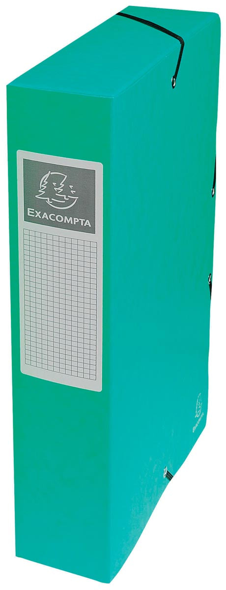 Exacompta elastobox Exabox groen, rug van 6 cm 8 stuks, OfficeTown