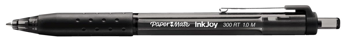 Pennen van Paper Mate InkJoy 300 RT in zwart met 1mm schrijfbreedte