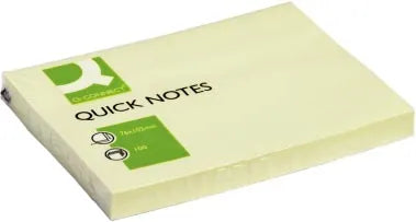 Q-CONNECT Quick Notes, ft 76 x 102 mm, 100 vel, geel 12 stuks, OfficeTown