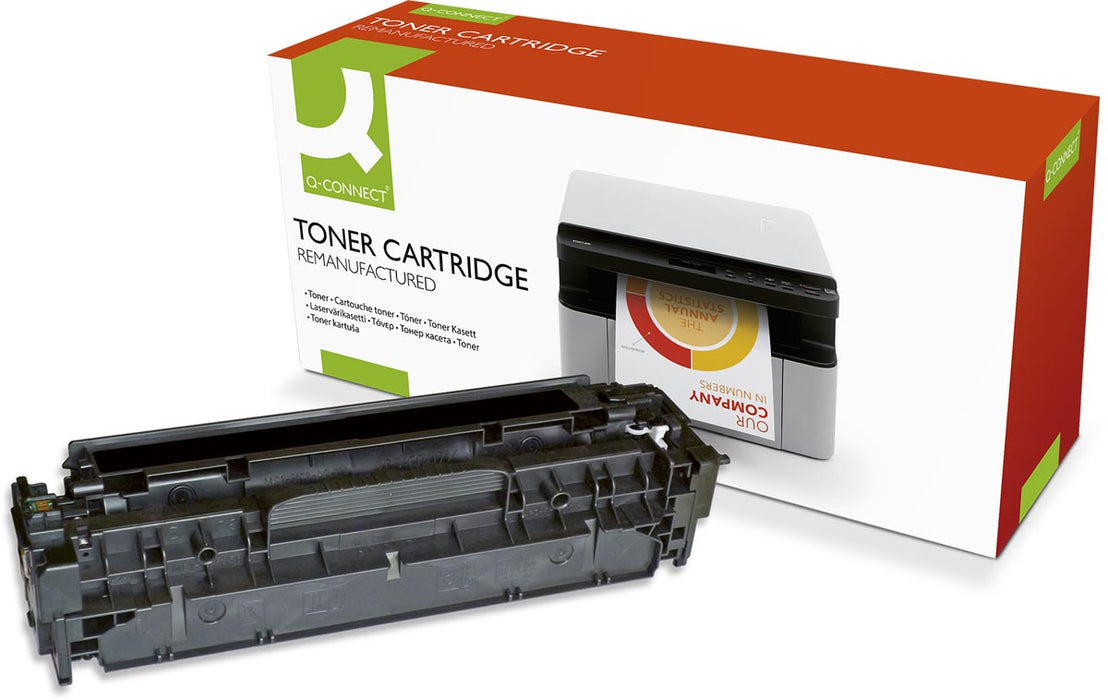 Q-CONNECT toner zwart 4000 pagina's voor HP - OEM: CE410X Q-CONNECT