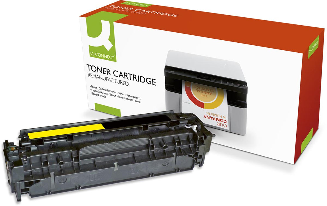 Q-CONNECT toner geel 2600 pagina's voor HP - OEM: CE412A Q-CONNECT