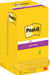 Post-it Super Sticky notes, 90 vel, ft 76 x 76 mm, pak van 12 blokken, neongeel 12 stuks, OfficeTown