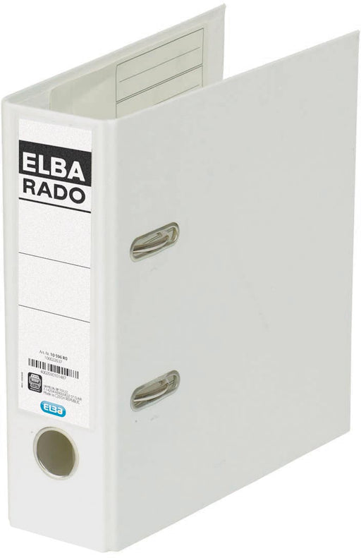 Elba Rado Plast ordner voor ft A5 staand, wit, rug van 7,5 cm 50 stuks, OfficeTown