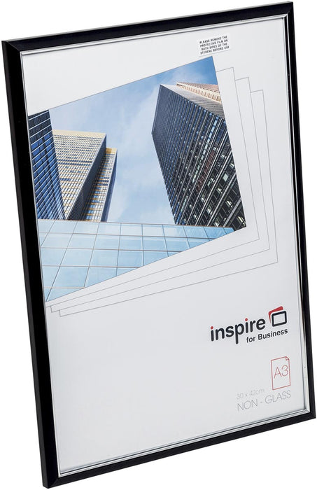 Inspiratie voor zakelijke fotolijst Easyloader, zwart, formaat A3 Inspire for Business