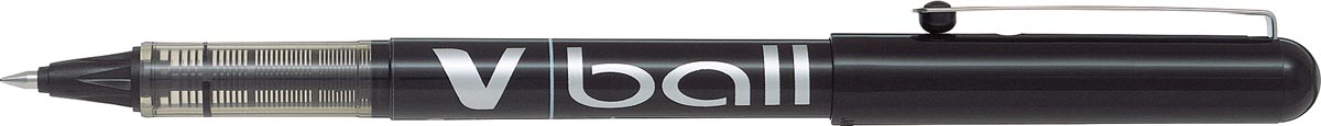 Vloeibare inkt rollerbal Vball 05, zwart met metalen punt