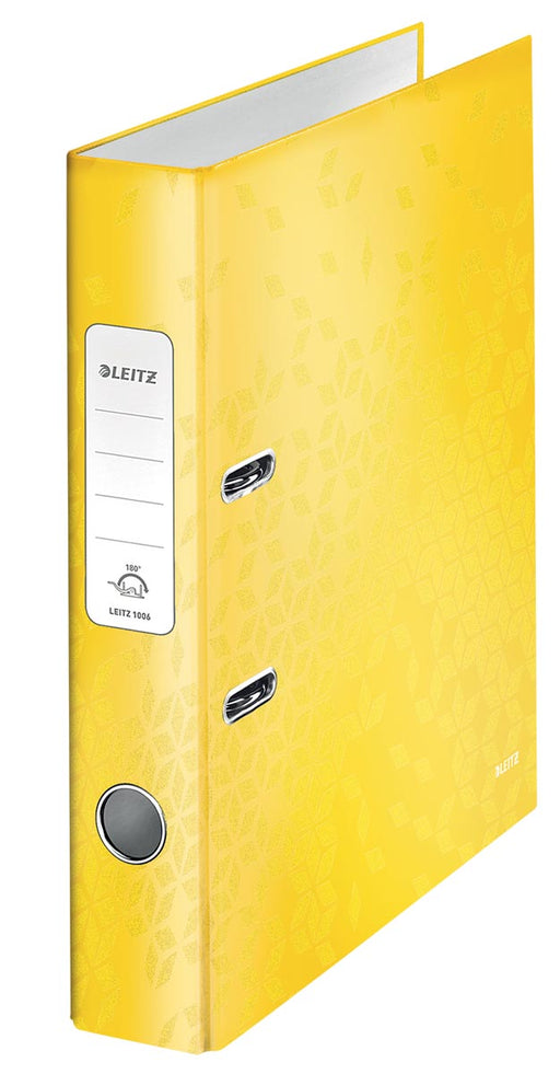 Leitz WOW ordner geel, rug van 5,2 cm 10 stuks, OfficeTown