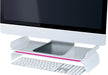 Leitz Ergo WOW verstelbare monitorstandaard, wit-roze 4 stuks, OfficeTown