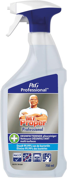 Meneer Proper desinfecterende allesreiniger, spray van 750 ml