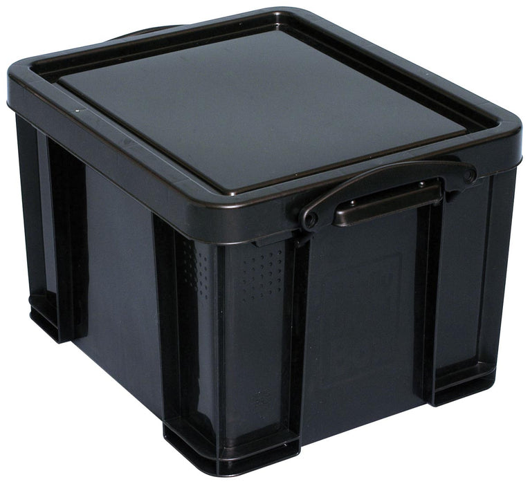 Really Useful Box Doos Opbergdoos 35 liter, Gerecycled, Zwart 6 stuks