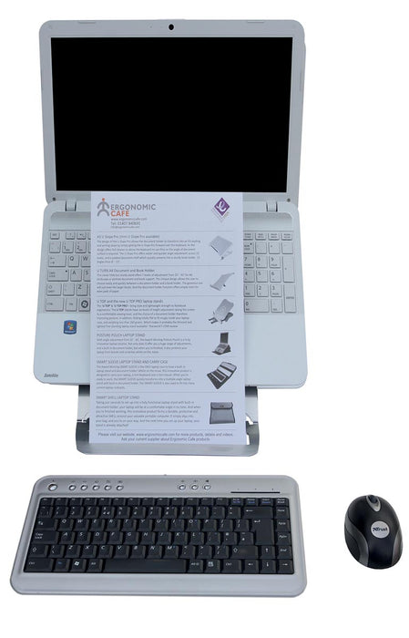 R-Go Echo laptopstandaard, zilver