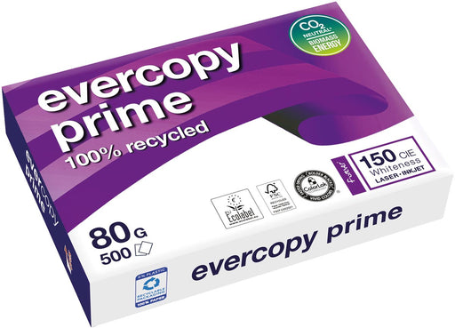 Clairefontaine Evercopy kopieerpapier Prime ft A4, 80 g, pak van 500 vel 5 stuks, OfficeTown